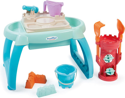 Ecoiffier - Zand- en watertafel voor kinderen – 3 vakken met veel accessoires inbegrepen – vanaf 18 maanden – speelgoed voor kinderen – 4603 – garantie Frankrijk