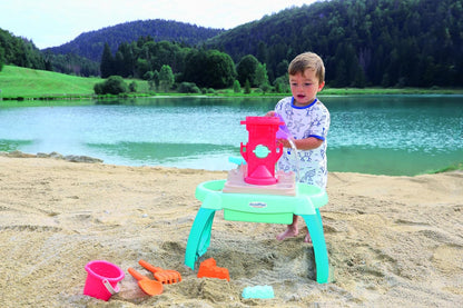 Ecoiffier - Zand- en watertafel voor kinderen – 3 vakken met veel accessoires inbegrepen – vanaf 18 maanden – speelgoed voor kinderen – 4603 – garantie Frankrijk