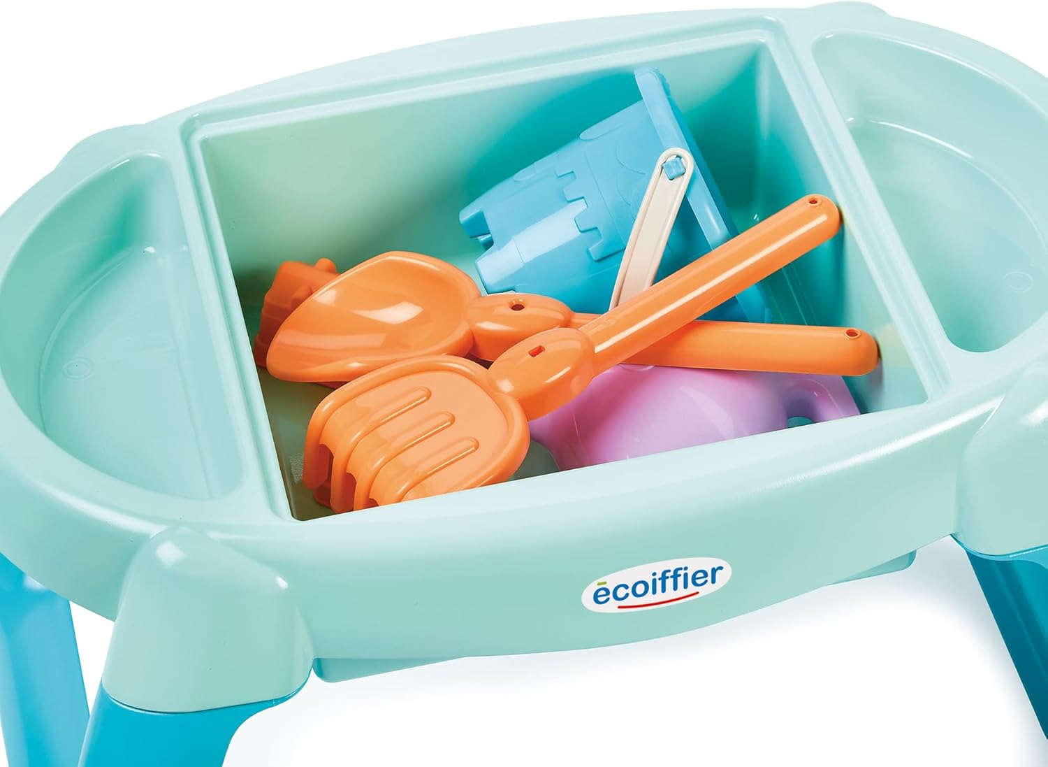 Ecoiffier - Zand- en watertafel voor kinderen – 3 vakken met veel accessoires inbegrepen – vanaf 18 maanden – speelgoed voor kinderen – 4603 – garantie Frankrijk