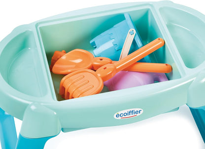 Ecoiffier - Zand- en watertafel voor kinderen – 3 vakken met veel accessoires inbegrepen – vanaf 18 maanden – speelgoed voor kinderen – 4603 – garantie Frankrijk