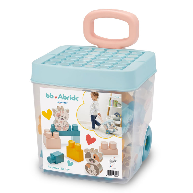 Abrick - Abrick Bouwblokken in Opbergbox - 40dlg.