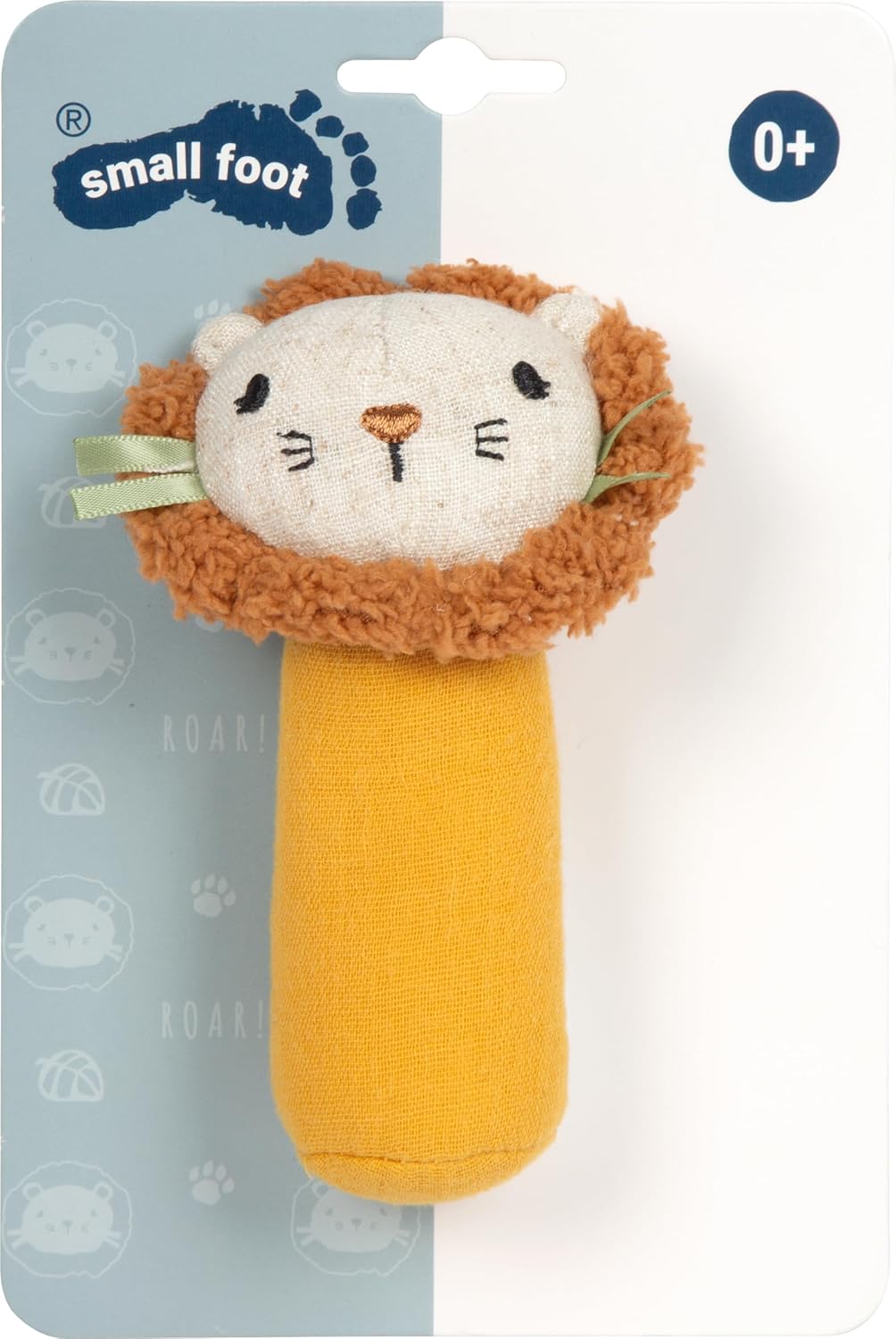 Small Foot - Small Foot - Stoffen Grijpspeelgoed met Rammelaar Kleine Leeuw