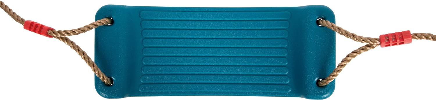 small foot schommel blauw, met weerbestendig zitje en robuuste kunststof touwen, in lengte verstelbaar, voor kinderen vanaf 3 jaar, 12793
