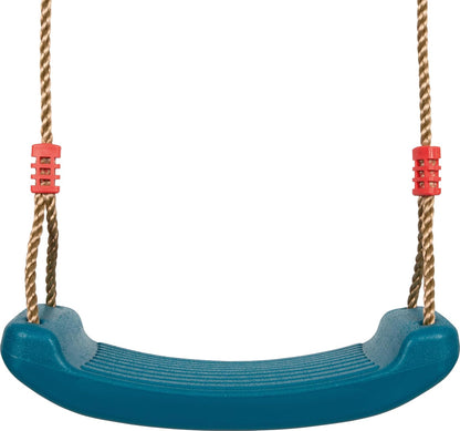 small foot schommel blauw, met weerbestendig zitje en robuuste kunststof touwen, in lengte verstelbaar, voor kinderen vanaf 3 jaar, 12793