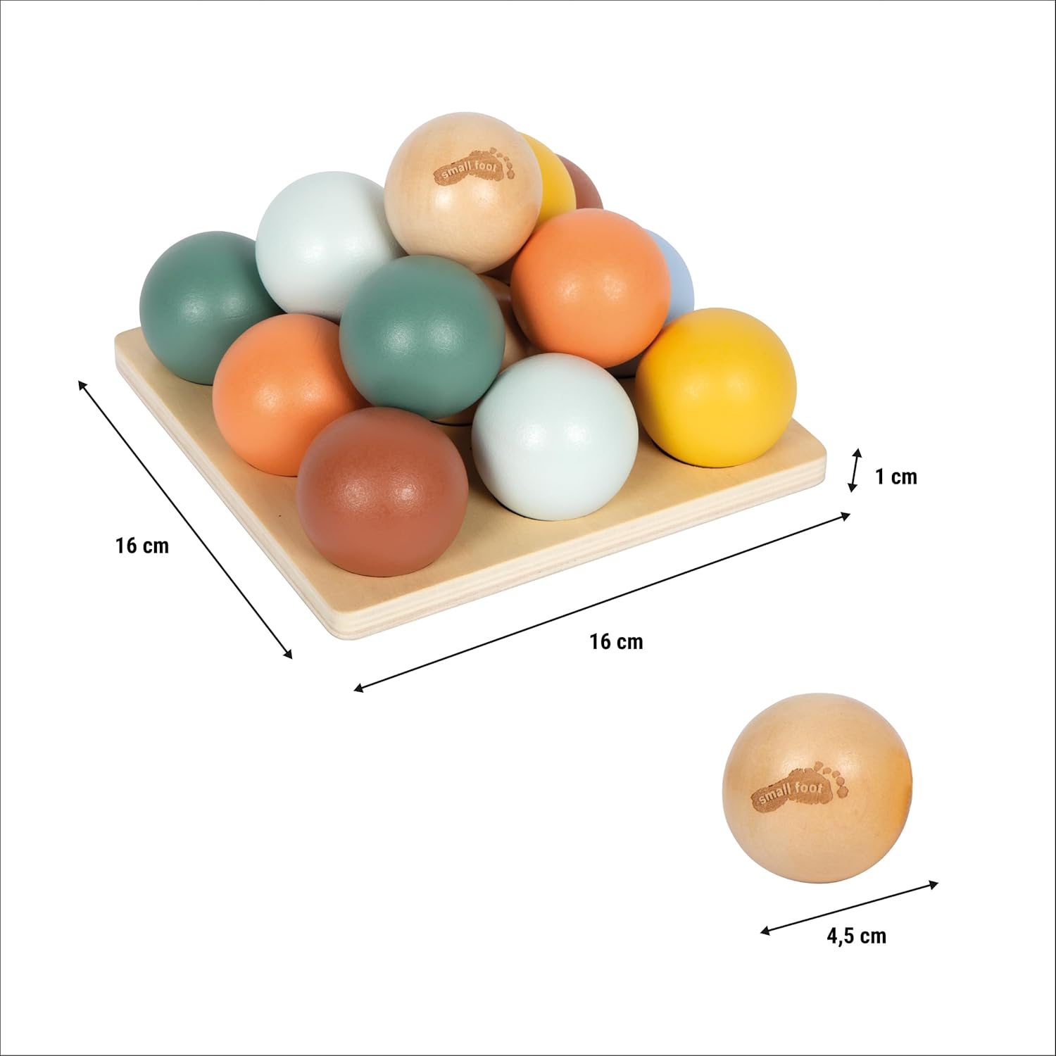 Small Foot - Small Foot - Houten Montessori Sorteerspel met Ballen