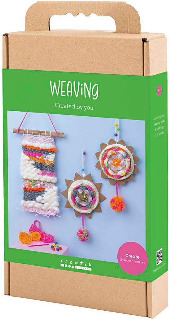 Creativ Company Woven Set Wall Decoration Colourful Craft Fun for Children