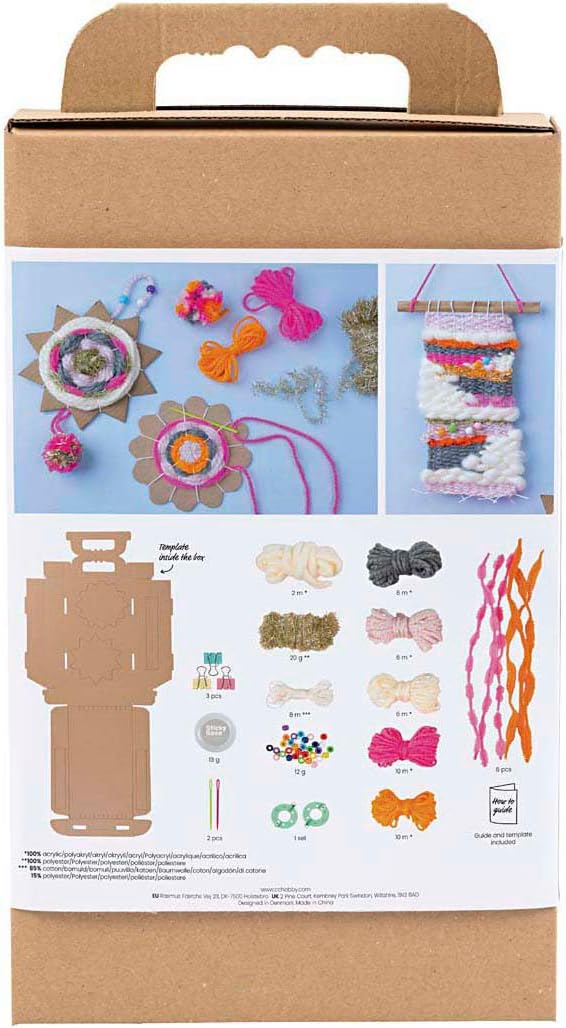 Creativ Company Woven Set Wall Decoration Colourful Craft Fun for Children