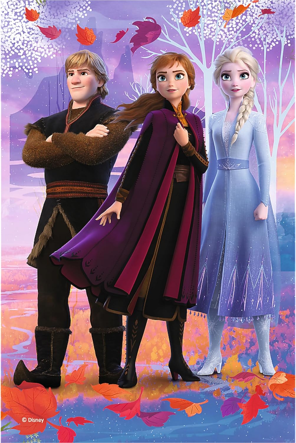 Frozen 2 Disney Anna Elsa en Kristoff Mini 54-delige puzzel