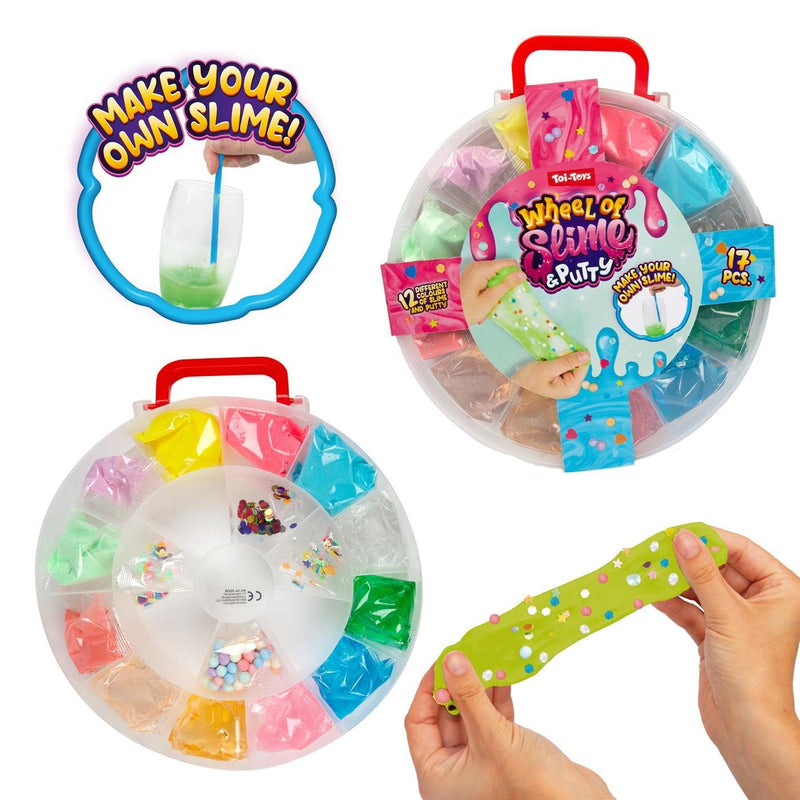 Toi-Toys Speelgoed Set Wheel of Putty - Kinderslijm plezier