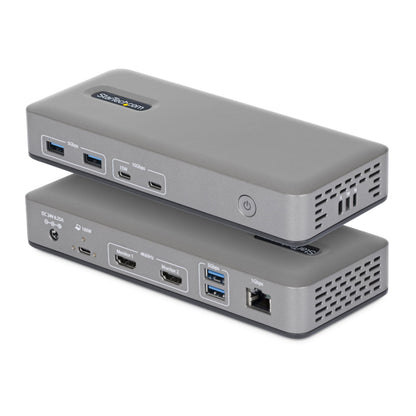 StarTech USB-C Docking Station for Dual Monitors, Dual 4K 60Hz HDMI, 100W Power Delivery Charging, 6 USB Ports (10Gbps), Gigabit Ethernet, Driverless DP Alt Mode Windows Laptop Dock (196UE-USBC-DOCK
