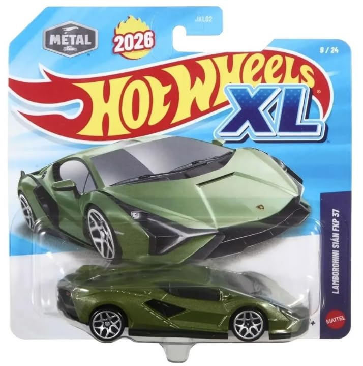 Hot Wheels XL Lamborghini Sian FKP 37  9/24 New for 2026! 1:43 Scale Diecast Toy Vehicle