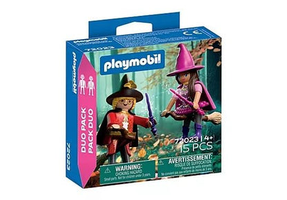 Playmobil DuoPack Witch & Wizard Figures — Magical Role-Play Set with Accessories, Collectible Fantasy Toy for Imaginative Play