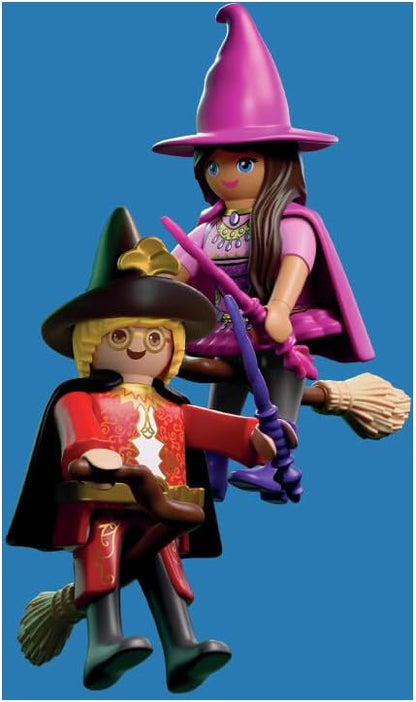 Playmobil DuoPack Witch & Wizard Figures — Magical Role-Play Set with Accessories, Collectible Fantasy Toy for Imaginative Play
