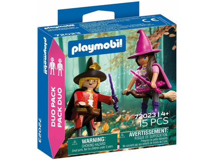 Playmobil DuoPack Witch & Wizard Figures — Magical Role-Play Set with Accessories, Collectible Fantasy Toy for Imaginative Play