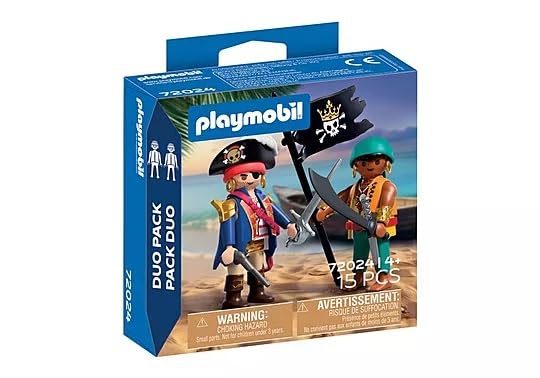 Playmobil DuoPack Pirates – 2 Figure Set with Accessories for Swashbuckling Adventure Play