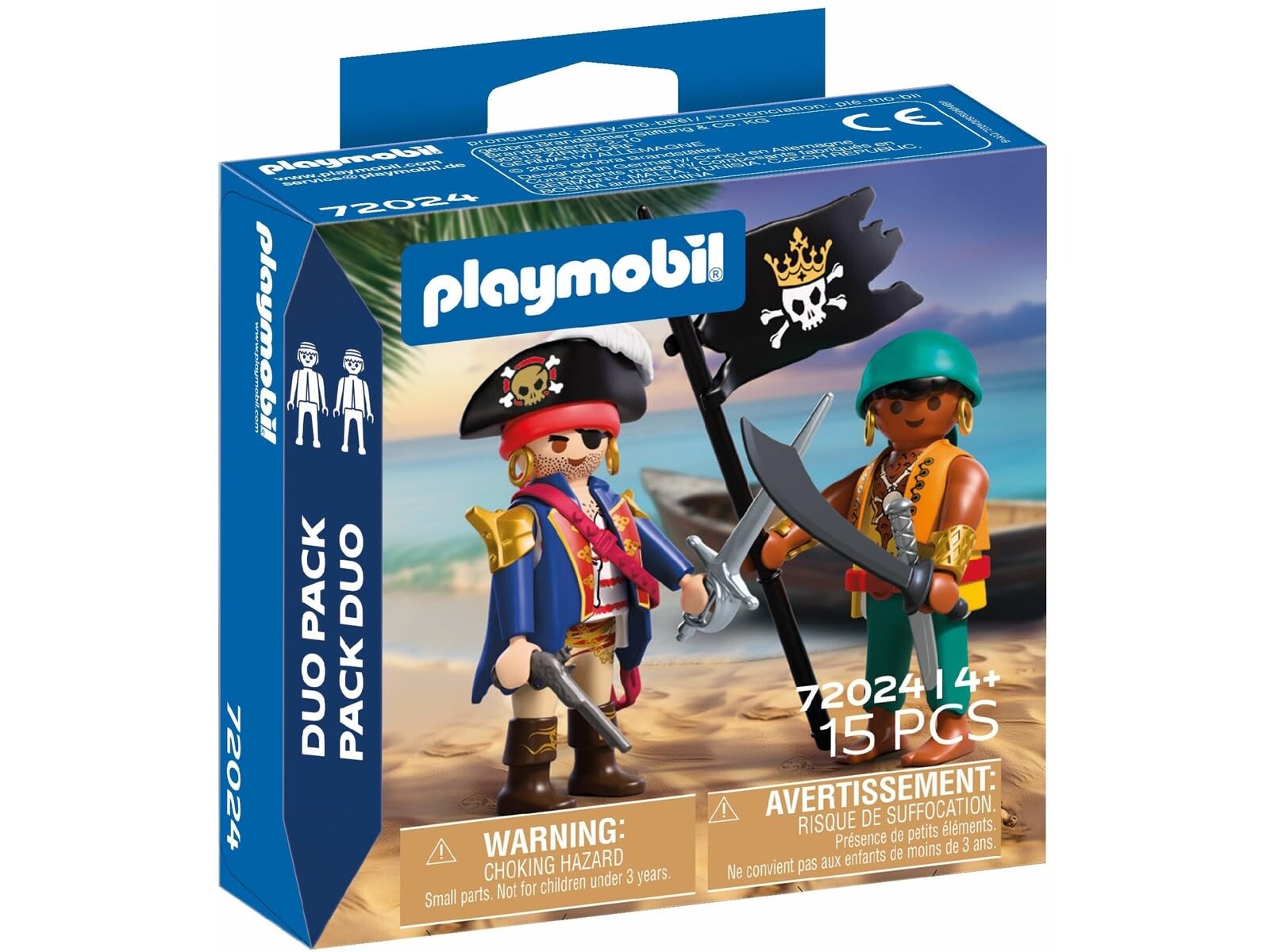 Playmobil DuoPack Pirates – 2 Figure Set with Accessories for Swashbuckling Adventure Play