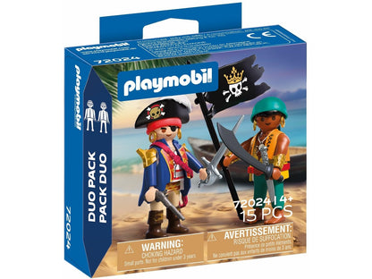 Playmobil DuoPack Pirates – 2 Figure Set with Accessories for Swashbuckling Adventure Play