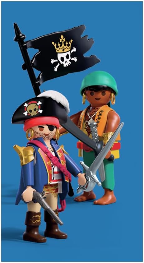 Playmobil DuoPack Pirates – 2 Figure Set with Accessories for Swashbuckling Adventure Play