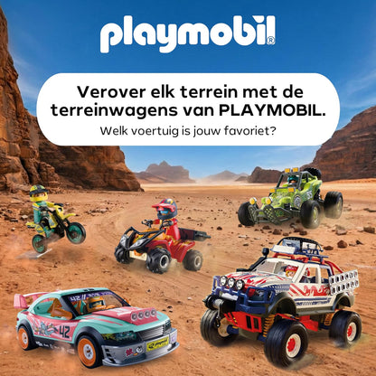 Playmobil | Cars | Offroad Buggy | Desert buggy with suspension and spare wheel | toy car for ages 4 and up | 72063