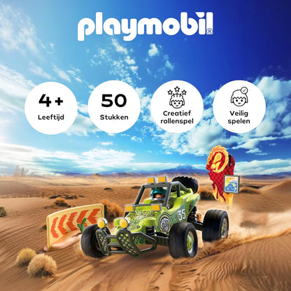 Playmobil | Cars | Offroad Buggy | Desert buggy with suspension and spare wheel | toy car for ages 4 and up | 72063