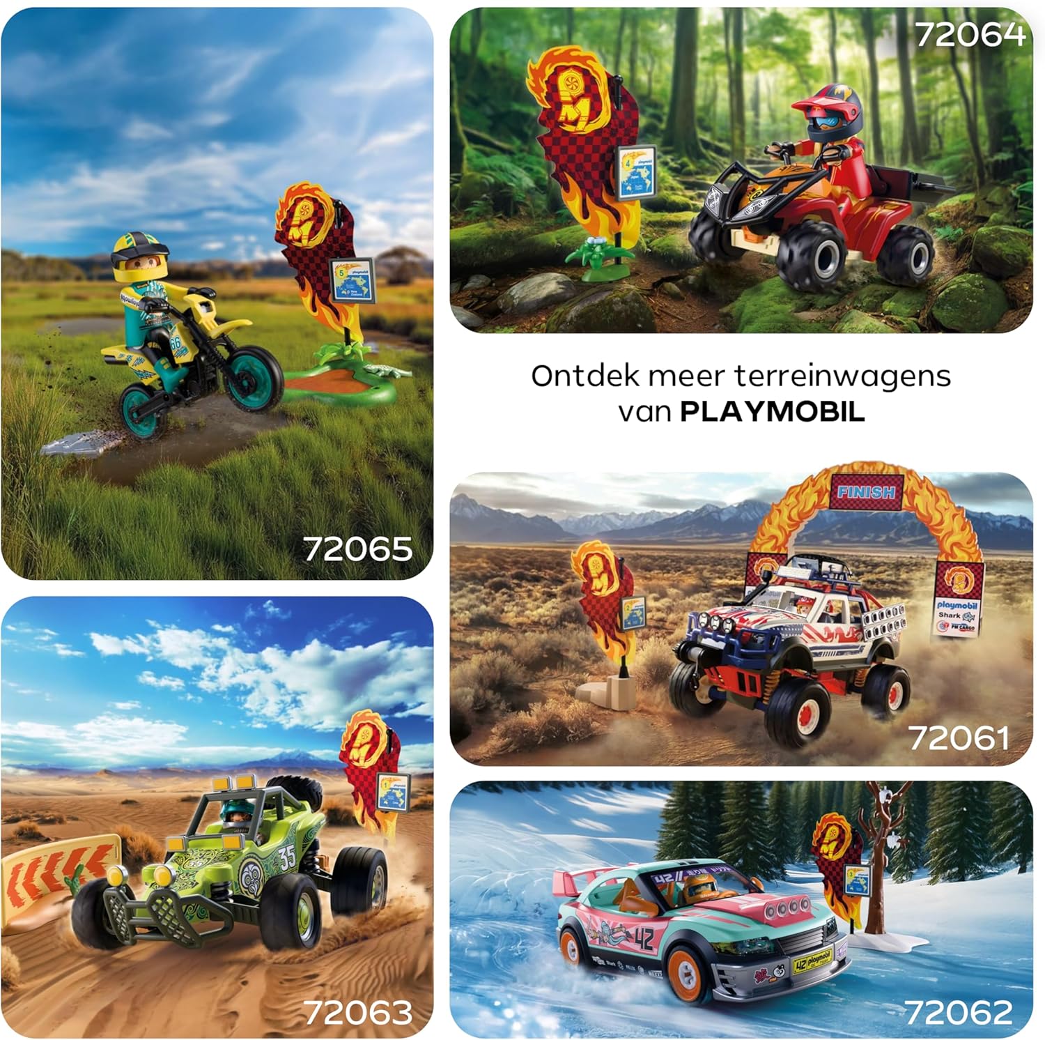 Playmobil | Cars | Offroad Buggy | Desert buggy with suspension and spare wheel | toy car for ages 4 and up | 72063