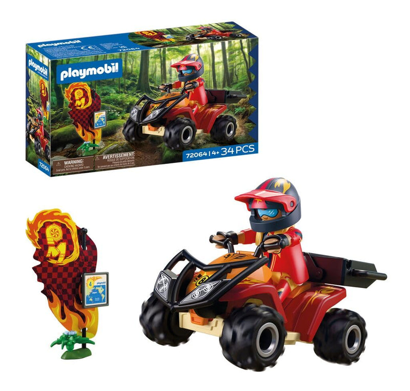 PLAYMOBIL | Cars | Offroad quad | Offroad quad met afneembare bullbar | speelgoedauto voor kinderen vanaf 4 jaar | 72064