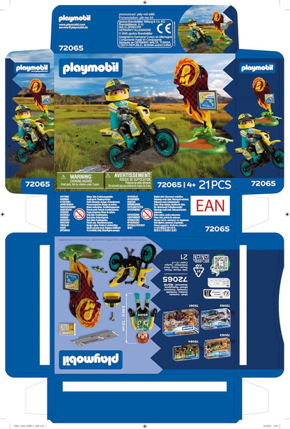 Playmobil | Cars | Offroad Motor Bike | Motocross bike with jump ramp | motorcycle toy for children aged 4 and up | 72065