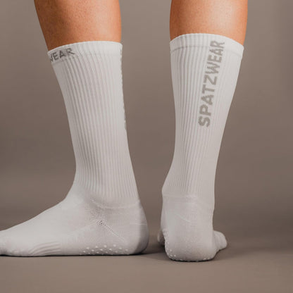 SPATZWEAR PRO SOKZ Long-Cut Cycling Socks – Wind Tunnel Tested, Aero Design, Silicone Grippers, Moisture-Wicking, Unisex