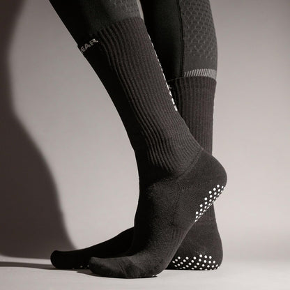 SPATZWEAR PRO SOKZ Long-Cut Cycling Socks – Wind Tunnel Tested, Aero Design, Silicone Grippers, Moisture-Wicking, Unisex