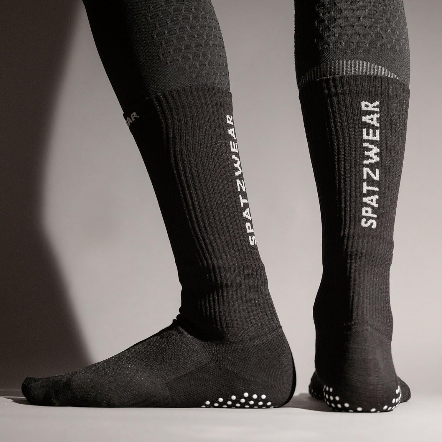 SPATZWEAR PRO SOKZ Long-Cut Cycling Socks – Wind Tunnel Tested, Aero Design, Silicone Grippers, Moisture-Wicking, Unisex