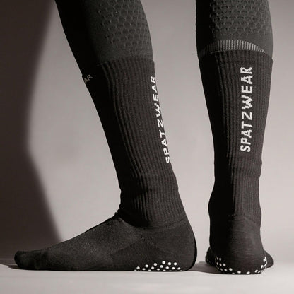 SPATZWEAR PRO SOKZ Long-Cut Cycling Socks – Wind Tunnel Tested, Aero Design, Silicone Grippers, Moisture-Wicking, Unisex