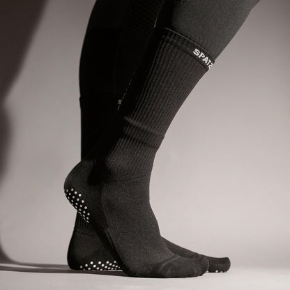 SPATZWEAR PRO SOKZ Long-Cut Cycling Socks – Wind Tunnel Tested, Aero Design, Silicone Grippers, Moisture-Wicking, Unisex