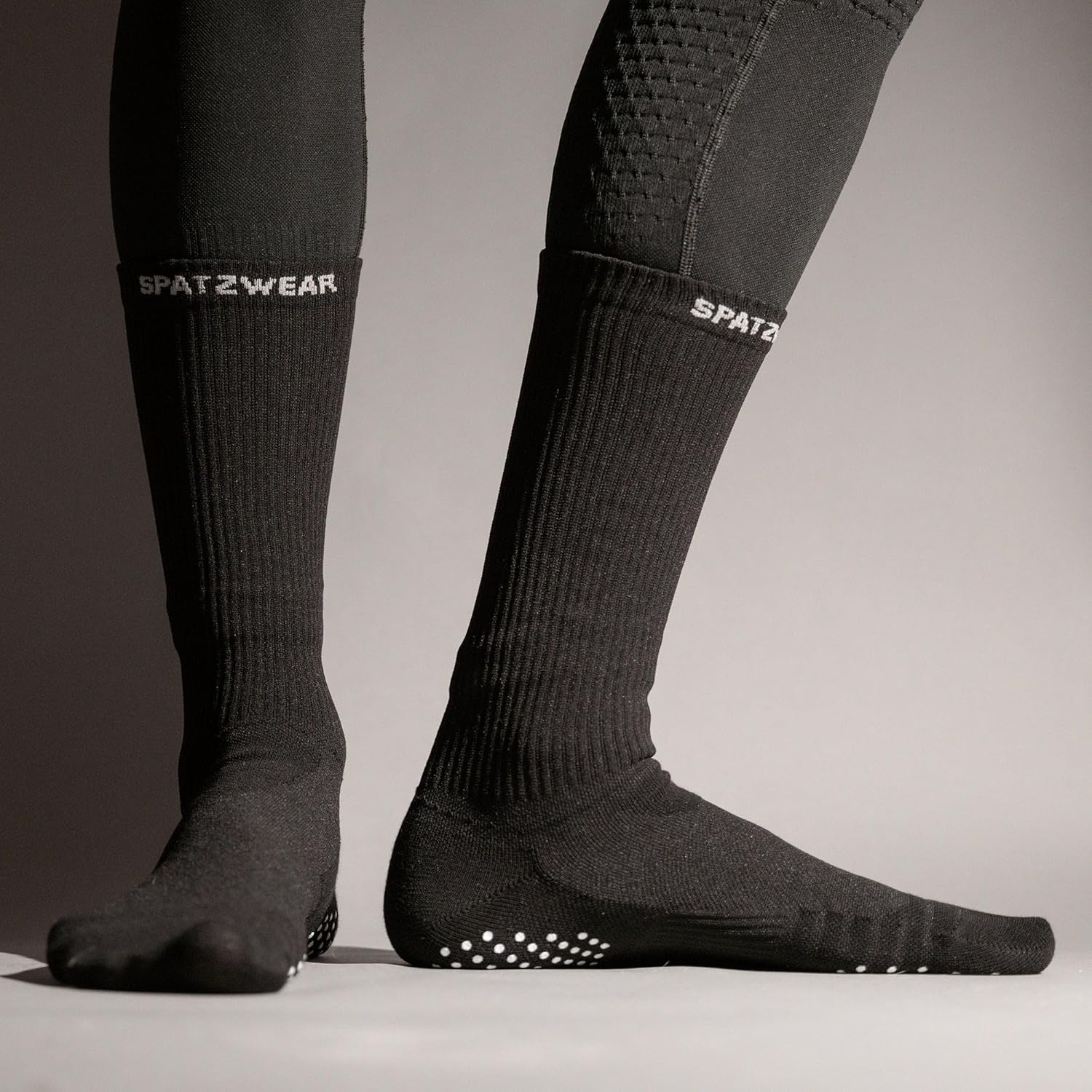 SPATZWEAR PRO SOKZ Long-Cut Cycling Socks – Wind Tunnel Tested, Aero Design, Silicone Grippers, Moisture-Wicking, Unisex