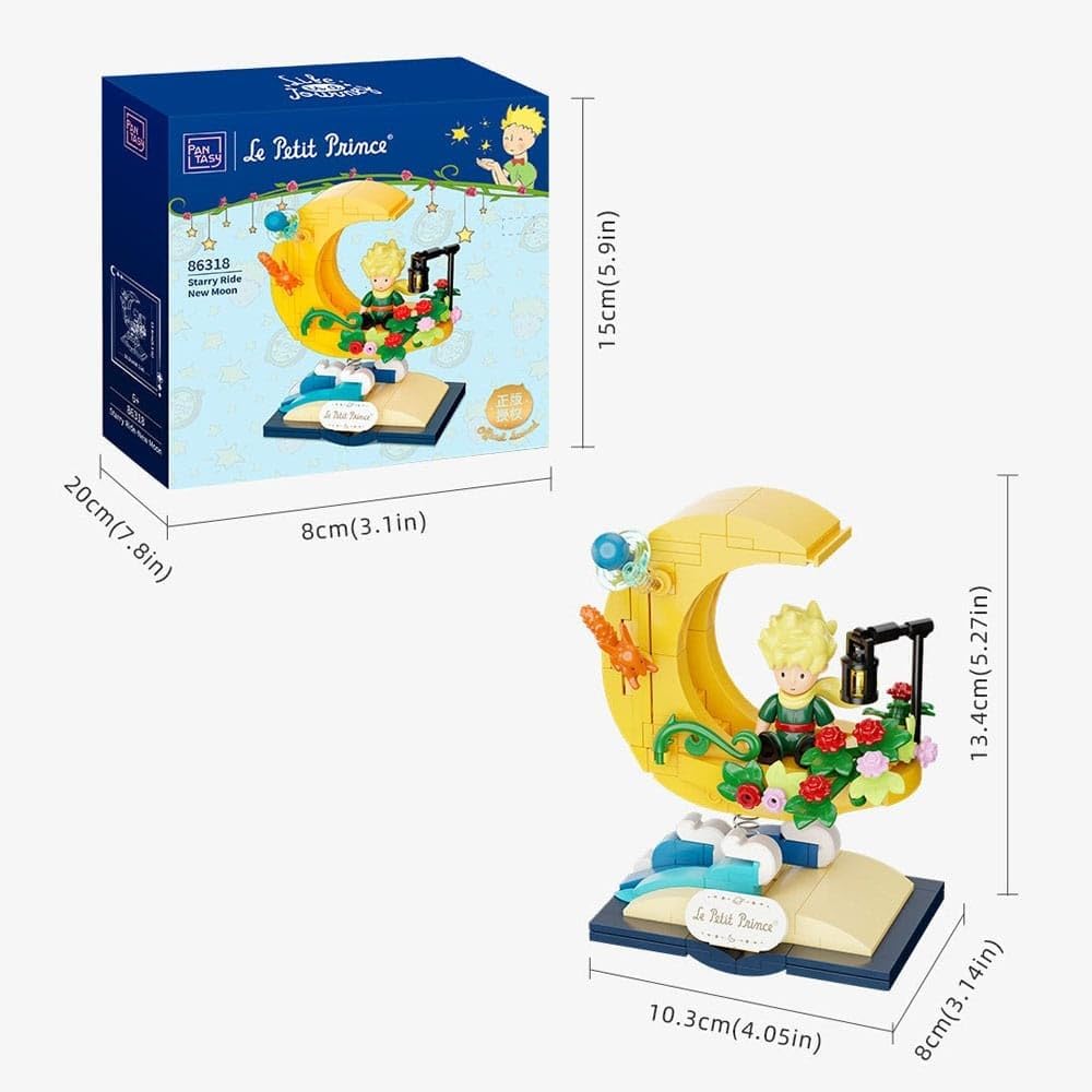 PAN TASY The Little Prince Construction Set with 4 Figures (Starry Ride Series