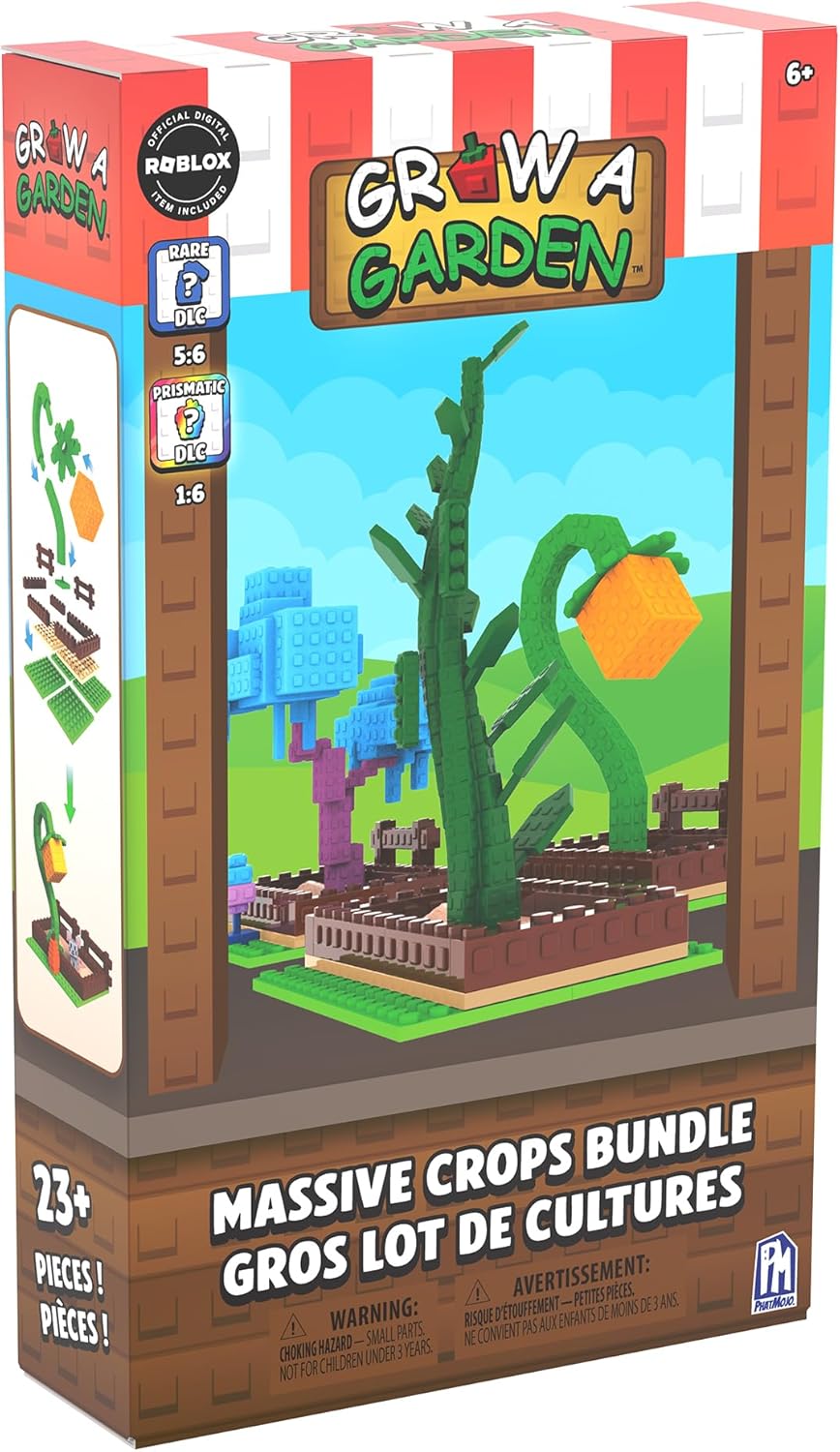 Grow A Garden - Massive Crops Bundle - Series 1 - Blind Box Bundle - Includes DLC Code Redeemable on Roblox - Officially Licensed Construction Set by PhatMojo
