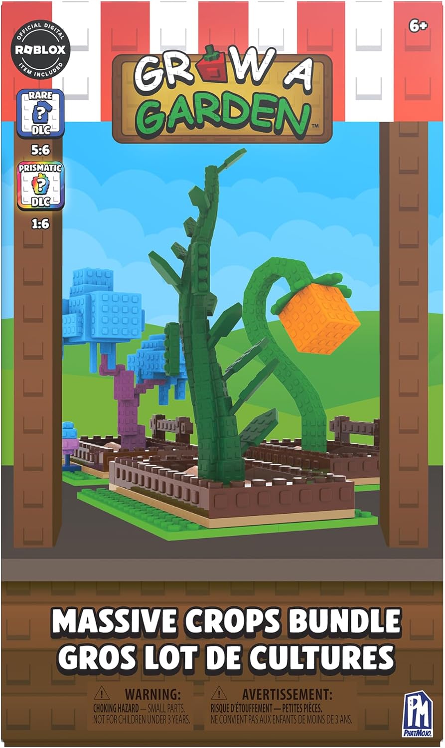 Grow A Garden - Massive Crops Bundle - Series 1 - Blind Box Bundle - Includes DLC Code Redeemable on Roblox - Officially Licensed Construction Set by PhatMojo