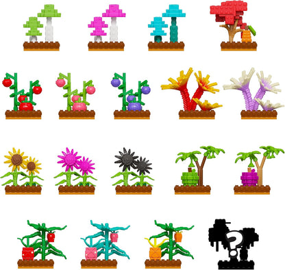Grow A Garden - Pocket Crops - Series 1 - Blind Bag Buildables - Includes DLC Code Redeemable on Roblox - Officially Licensed Construction Set by PhatMojo