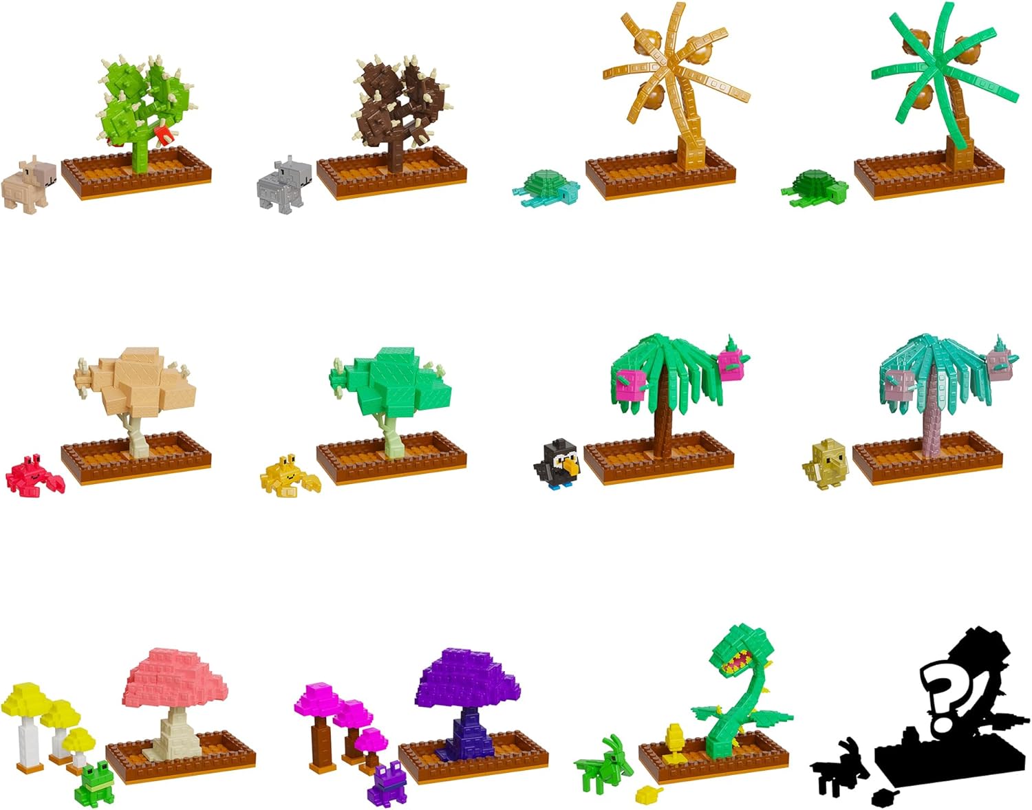 Grow A Garden - Rare Crops Bundle - Series 1 - Mini Surprise Sphere Bundle - Includes DLC Code Redeemable on Roblox - Officially Licensed Construction Set by PhatMojo