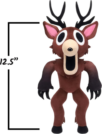PhatMojo 99 nachten in het bos - 12,5 inch luxe pluche - het hert - serie 1 - Inclusief DLC-codes die kunnen worden ingewisseld op Roblox - Floppy knuffeldier - Officieel gelicentieerd