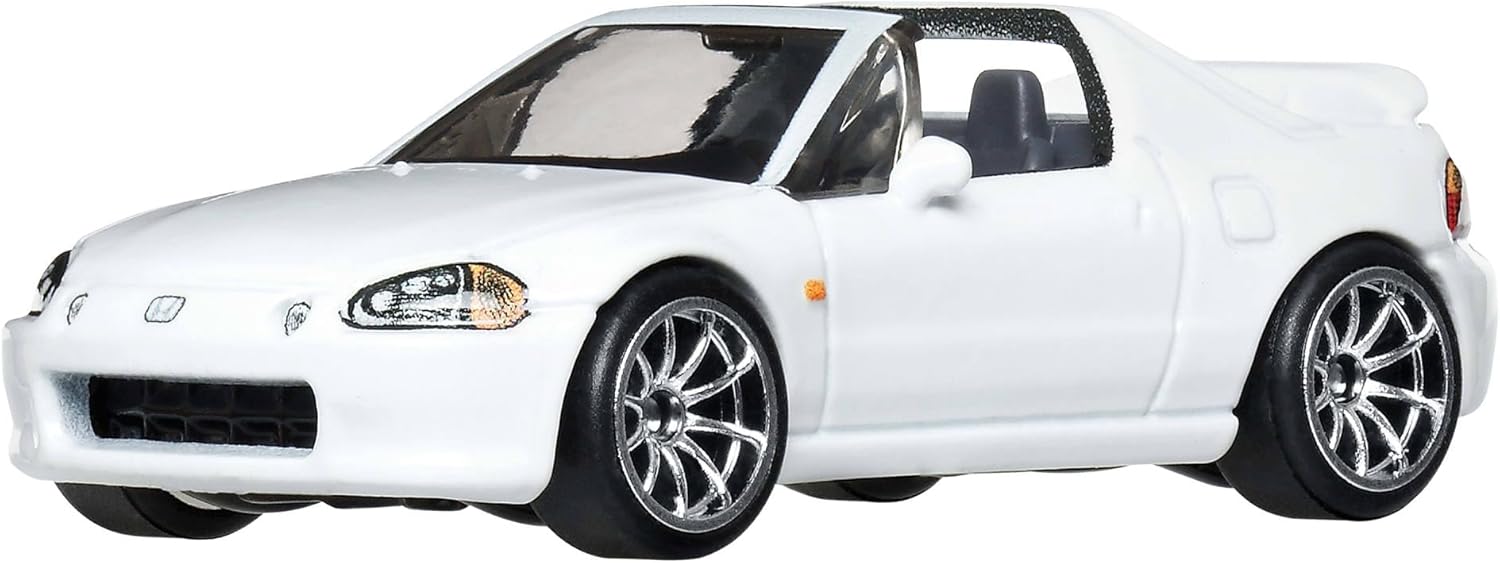 Hot Wheels Cars, Premium Fast & Furious, 1994 Honda del Sol, 1:64 Scale Die-Cast Car for Collectors Inspired by Movie Franchise, JHW63