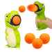 Hog Wild T-Rex Popper Toy - Launches Foam Balls Up to 20 Feet - Fun Indoor and Outdoor Game for Kids - Includes 4 Foam Balls