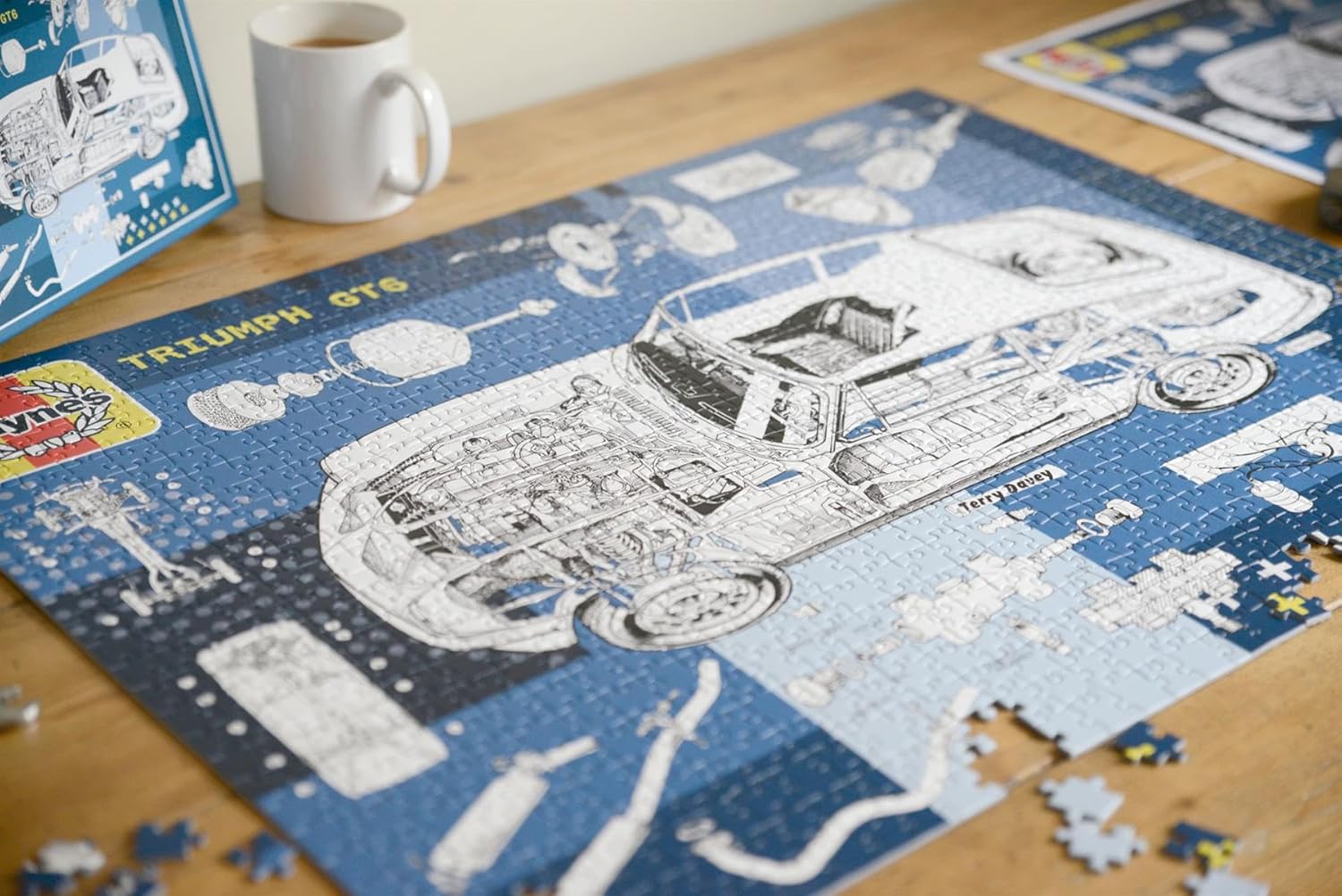 Triumph GT6 60th Anniversary Haynes Jigsaw Puzzle – 1000‑Piece Classic Car Gift for Collectors – Iconic 1960s British Sports Coupé – Vintage Triumph Memorabilia & Automotive Enthusiast Puzzle