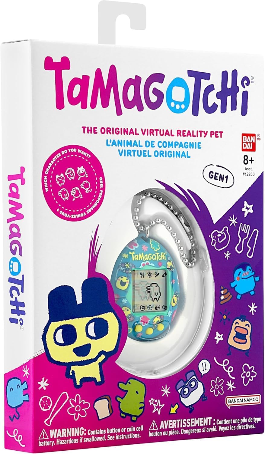 Bandai, Tamagotchi, virtueel huisdier, originele maat, smile, meerkleurig, 42991, elektronisch speelgoed voor kinderen vanaf 8 jaar