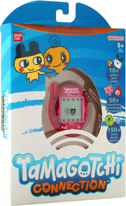 TAMAGOTCHI Bandai Connection Digital Translucent Pink Shell Virtual Pet Electronic Toy With Infra-Red Connection For Shared Fun | Kids Toys For Girls And Boys Are Great Japanese Gifts