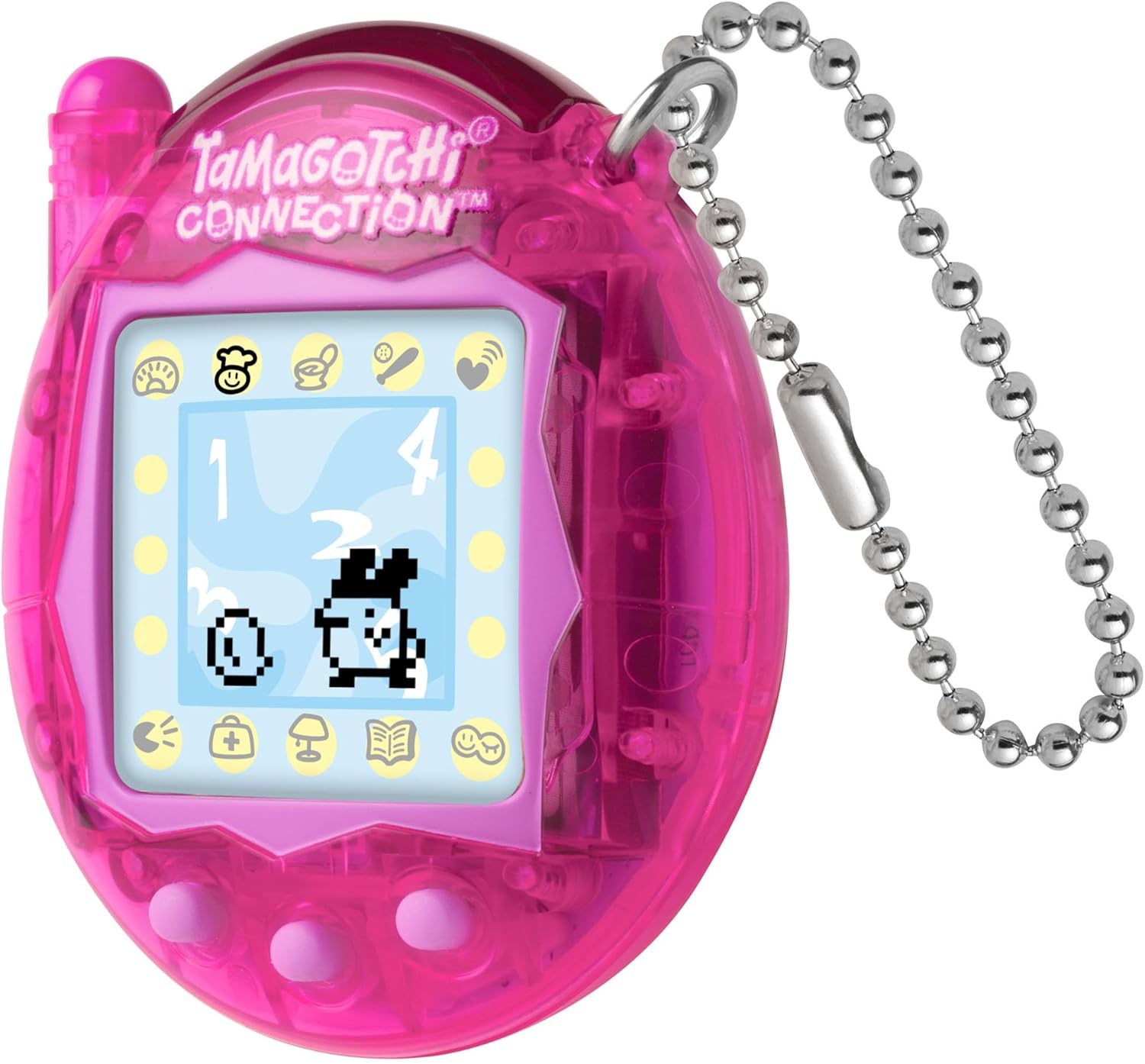 TAMAGOTCHI Bandai Connection Digital Translucent Pink Shell Virtual Pet Electronic Toy With Infra-Red Connection For Shared Fun | Kids Toys For Girls And Boys Are Great Japanese Gifts