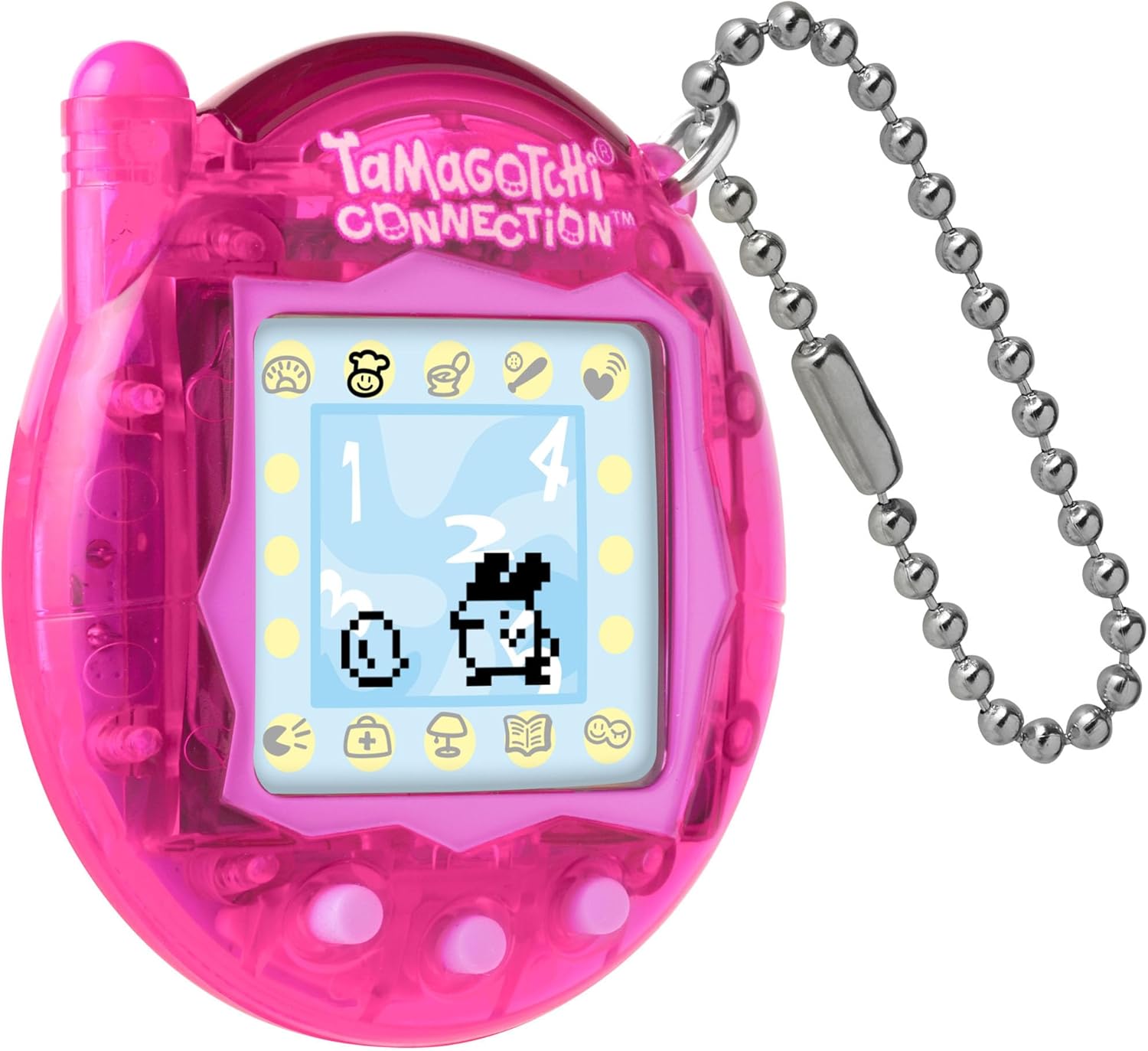 TAMAGOTCHI Bandai Connection Digital Translucent Pink Shell Virtual Pet Electronic Toy With Infra-Red Connection For Shared Fun | Kids Toys For Girls And Boys Are Great Japanese Gifts
