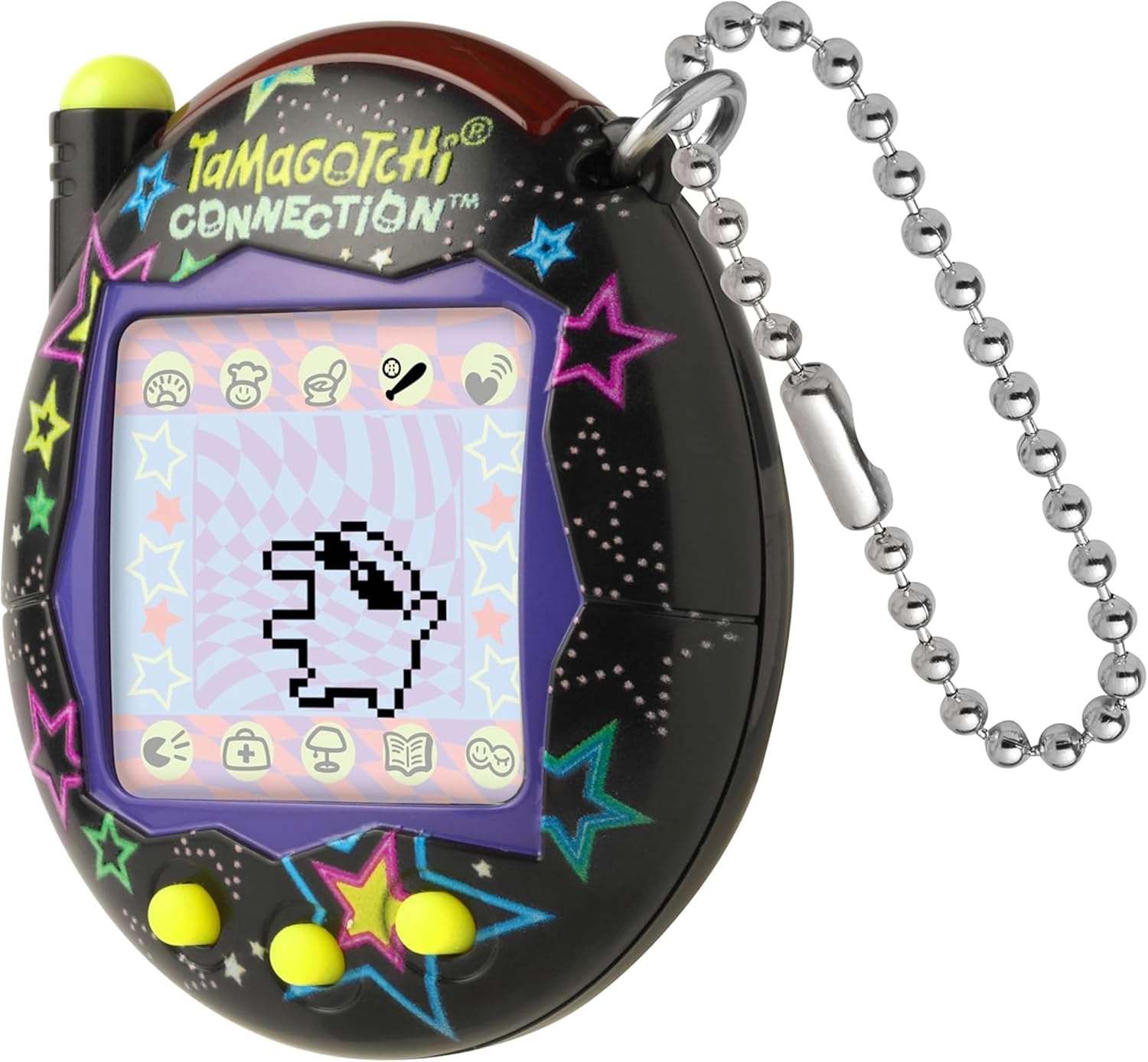 TAMAGOTCHI Bandai Connection Digital Pet Neon Stars Shell Virtual Pet Electronic Toy With Infra-Red Connection For Shared Fun | Kids Toys For Girls And Boys Are Great Japanese Gifts