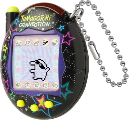 TAMAGOTCHI Bandai Connection Digital Pet Neon Stars Shell Virtual Pet Electronic Toy With Infra-Red Connection For Shared Fun | Kids Toys For Girls And Boys Are Great Japanese Gifts