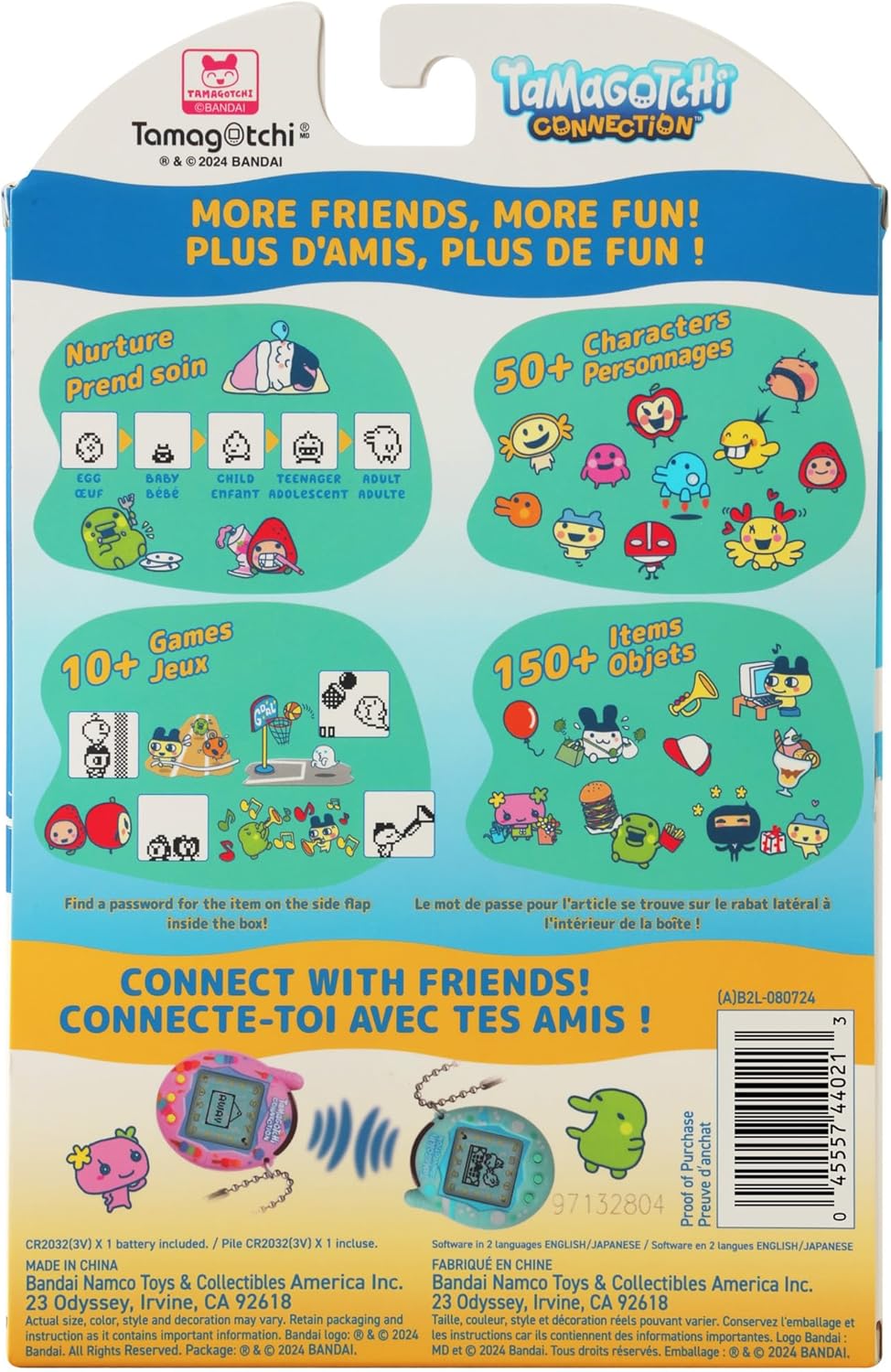 TAMAGOTCHI Bandai Connection Digital Wild Blue Shell Virtual Pet Electronic Toy With Infra-Red Connection For Shared Fun | Kids Toys For Girls And Boys Are Great Japanese Gifts