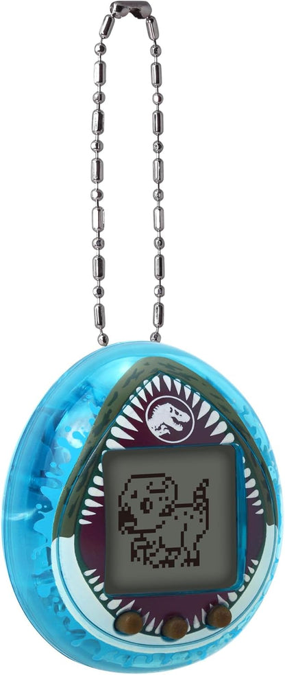 Bandai - Tamagotchi Nano Jurassic Blue - Blauwe versie Dino Mosasaurus - Tamagotchi interactief dier - klein nano-formaat - virtuele dierendinosaurus om op te tillen - speelgoed voor kinderen vanaf 8